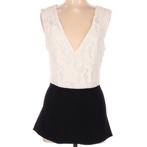 Lace top romper